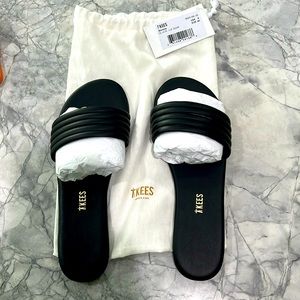 TKEES Black Serena Sandals - NWT